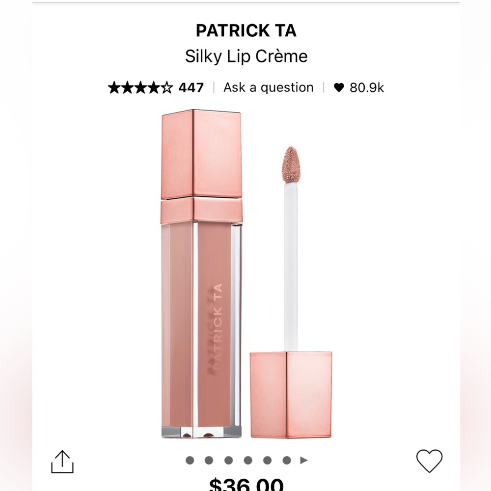 Brand new Patrick ta lip creme in she’s unapologetic